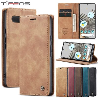 Flip Leather Case For Google Pixel 7 6 Pro PU Wallet Magnetic Card Slots Stand Holder Phone Bag Shockproof Business Casing Cover