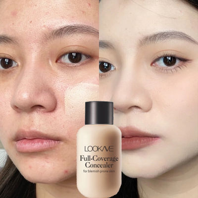 3สีกันน้ำ Liquid Foundation คอนซีลเลอร์แต่งหน้า BB ครีม Long Lasting Full Coverage Acne Marks Natural Women Face Cosmetic