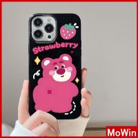 Mowin - เข้ากันได้สำหรับ เคสไอโฟน เคสไอโฟน11 เคส iphone 11 สำหรับ iPhone 14 Pro Max เคส iPhone สีดำสีชมพูเคลือบเงา TPU เคสอ่อนกันกระแทกป้องกันกล้องการ์ตูนน่ารักเข้ากันได้กับ iPhone 13 Pro max 12 Pro Max 11 xr xs max 7Plus 8Plus