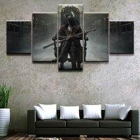 เกม Bloodborne Modern Home Decor ภาพ Modular ภาพวาดผ้าใบพิมพ์โปสเตอร์ Wall Art-ไม่มีกรอบ-5ชิ้น-เหมาะสำหรับห้องนั่งเล่นห้องนอนสำนักงานและอื่นๆ!