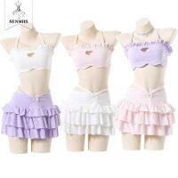 SENMHS Kawaii Heart Design Sailor Suit Gym Clothes Sexy Erotic Lingerie Ultra-Thin Split School Swimsuit Cheer Girl Sports