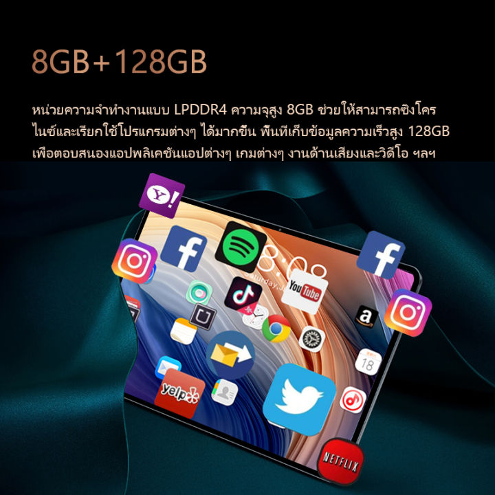 แท็บเล็ตพีซีดั้งเดิม-teclast-t40pro-ชาร์จเร็ว-10-4-นิ้ว-8gb-128gb-android-12-7000mah-แบตเตอรี่แท็บเล็ตพีซีรองรับ-4g-dual-sim-13mp-กล้องหลัง