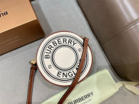 ต้นฉบับ Burberry รอบกระเป๋า Messenger สไตล์อังกฤษผู้หญิงกระเป๋าสองชั้นผู้หญิงกระเป๋าสะพายถนนกระเป๋าแฟชั่นอเนกประสงค์