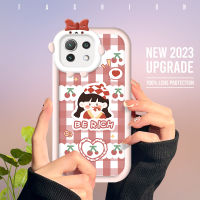 Xiaomi Mi เคสใส่โทรศัพท์11 Lite Mi 11 Lite 5G Mi 11 Lite 5G NE 11 Lite 5G NE 11 Lite 5G ปิศาจสาวเชอร์รี่ที่น่ารักเลนส์โทรศัพท์เปลือกฝาครอบป้องกันนิ่มเคสใส่โทรศัพท์เคสโทรศัพท์มือถือกันกระแทก