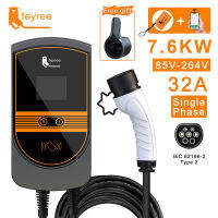 Feyree EV Charger Wallmounted สถานีชาร์จ APP EVSE Wallbox 11kw 22KW 3เฟส16A/32A 7.6KW 32A Type2สาย IEC62196-2ซ็อกเก็ตสำหรับรถ