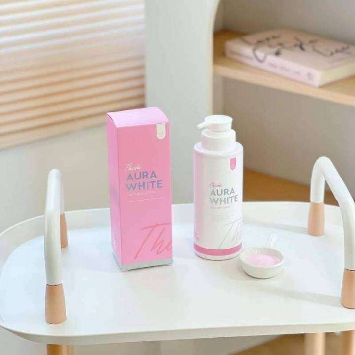 โลชั่นธิดา-แพ็คเกจไหม่-thida-aura-white-daily-body-lotion-ธิดา-ออร่าไวท์-เดลี่-บอดี้-โลชั่น-ปริมาณ-400-ml