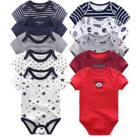 5PCSLOT Baby Rompers 2021 Short Sleeve 100Cotton overalls Newborn clothes Roupas de bebe boys girls jumpsuit&amp;clothing