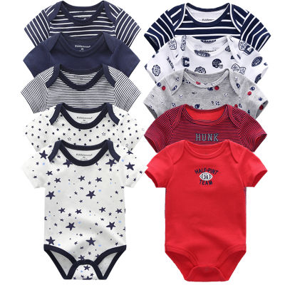 5PCSLOT Baby Rompers 2022 Short Sleeve 100 jumpsuit&amp;clothing