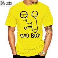 Mens T-shirtO-neck Custom Printed Sad T Sadboy Cartoon Print Tshirt Men Graphic Tee Funny Male Awesome Streetwear T Shirts  O8E0