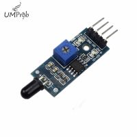 【❂Hot On Sale❂】 rftfeus Lm393ตัวตรวจจับเปลวไฟ Ir 4ขาสำหรับเซ็นเซอร์โมดูลชุดสำหรับ Arduino Diy โมดูลรับสัญญาณอินฟราเรดเครื่องตรวจจับเพลิงไหม้