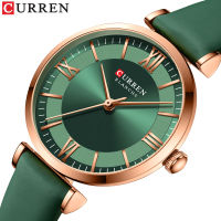 2020 Ladies Watch Green White Blue Curren Watches Womens Quartz Leather Wrsitwatches Fashionable Classic Clock Montre Femme