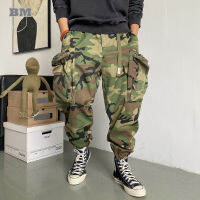 A Tentera Penyamaran Seluar Taktikal Streetwear ฮิปฮอป Besar Harem กางเกงจ๊อกกิ้ง Harajuku Seluar Kargo Joggers