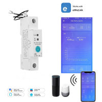 1P Din Rail WIFI Smart Energy Meter Power Consumption kWh Meter Circuit Breaker Time Timer Switch Relay Voltmeter for Smart Home