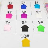 【CW】 Blank 20Pcs house shape Aluminum size 28.5X31X1mm