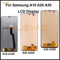 จอแอลซีดีสำหรับ GALAXY A10 A105 A105F A20 A205 A30 A305สัมผัสหน้าจอ LCD จอสำรองจอแอลซีดี Huawei