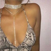 hotx【DT】 KMVEXO Rhinestone Choker Gem Luxury Collar Chokers Necklace Chunky Statement Chocker Jewelry