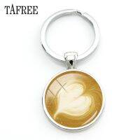 【YD】 TAFREE Carving Keychain Rings Chocolate Printing Four Pendant QF286