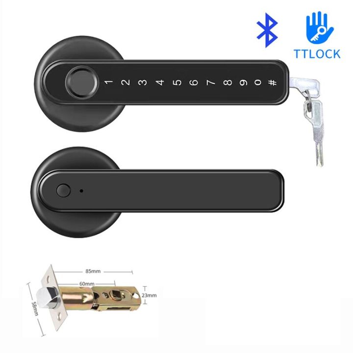 แอป Ttlock Wifi อัจฉริยะควบคุมระยะไกลล็อกลายนิ้วมือ Biometrics ประตูที่ต้องใส่รหัสผ่านสลักล็อค