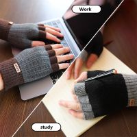 Winter Men Fingerless Gloves Women Half finger Keep Warm Student Work High Quality Gloves Mittens перчатки без пальцев перчатки