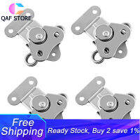 4 Pack 304 Stainless Steel Twist Latch with Keeper and Spring Butterfly Draw Latch for Case Box