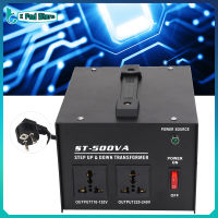 หม้อแปลงแปลงแรงดันไฟฟ้า 500W 110V to 220V 220V to 110V Step Up และ Buack Voltage Converter EU Plug