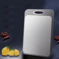 Stainless Steel Heavy Duty Cutting Board Wheat Straw Chopping Board Double Sided Multifunction Kitchen Chopping Board