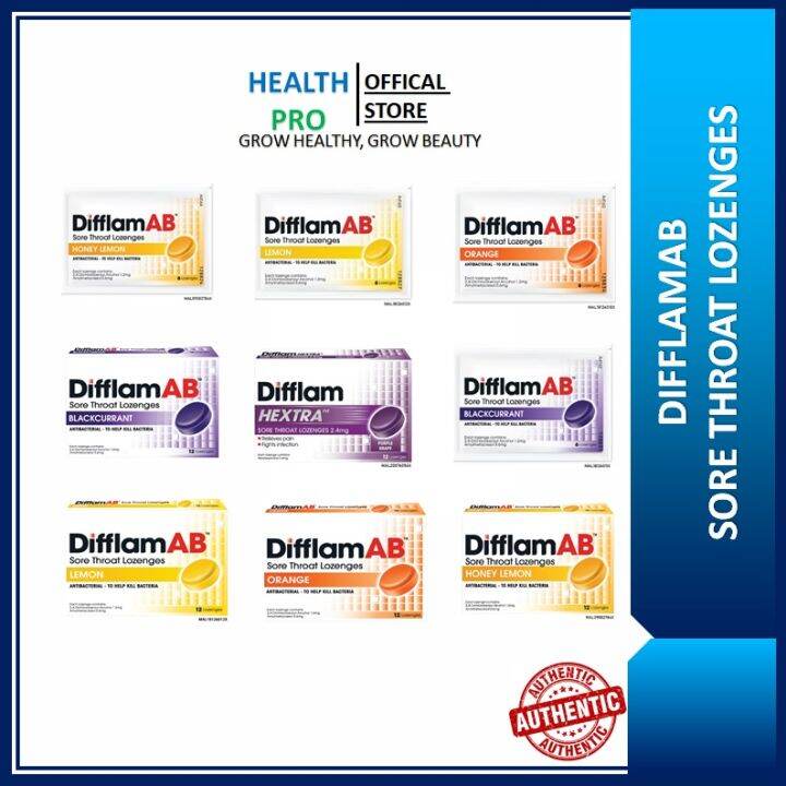 DIFFLAMAB Sore Throat Lozenges EXPIRY06/2024 Lazada