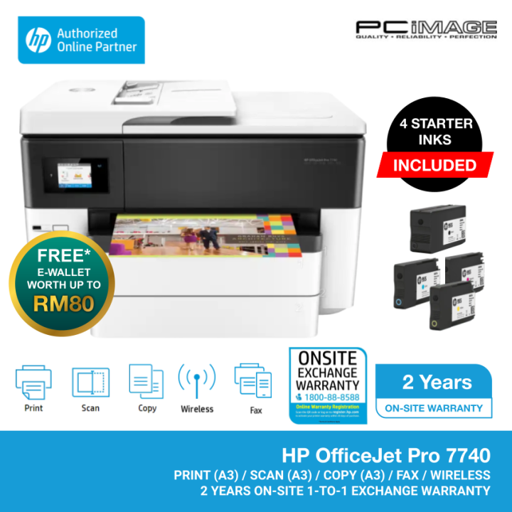 HP OfficeJet Pro 7740 (G5J38A) Wide Format (A3) All-in-One Printer ...