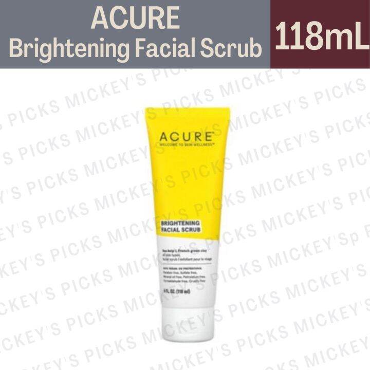 Acure Brightening Facial Scrub 4 Fl Oz 118 Ml Lazada Ph