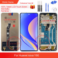 6.7นิ้วต้นฉบับใหม่สำหรับ Huawei Nova Y90 CTR-LX2ชิ้นส่วนประกอบดิจิไทเซอร์หน้าจอสัมผัสอะไหล่ทั้งชุดซ่อม + กระจกเทมเปอร์ + เครื่องมือซ่อม