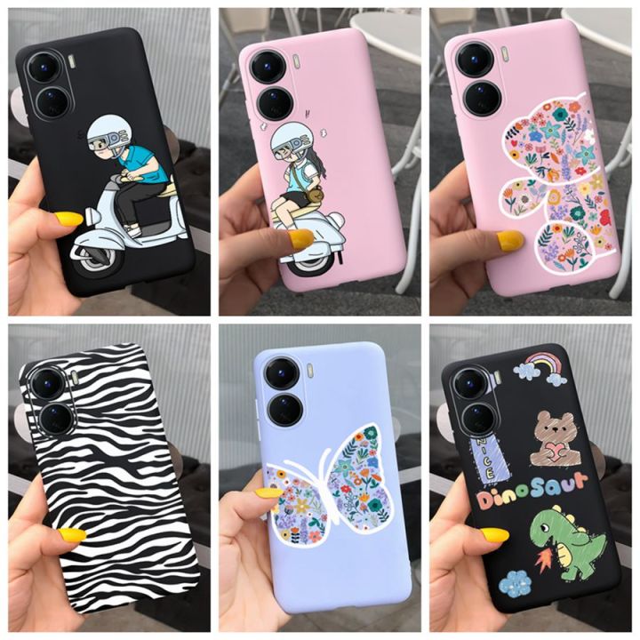 เคส-y16-vivo-ฝาครอบ-v2204-vivo-เคสโทรศัพท์ออกแบบซิลิโคนนิ่มสีด้าน2023สำหรับ-vivo-y16-y-16