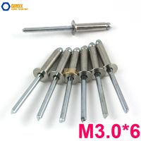 〖Maximus metals〗100ชิ้น M3.0x6อลูมิเนียม Countersunk ตาบอด Rivet หมุดป๊อปปลายเปิด