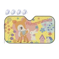 Sanrio Hummingmint ที่บังแดดแผ่นกรองแสงติดรถยนต์รถพับได้บังแดดที่บังแดดหน้ารถสะท้อนแสงกระบังแสง