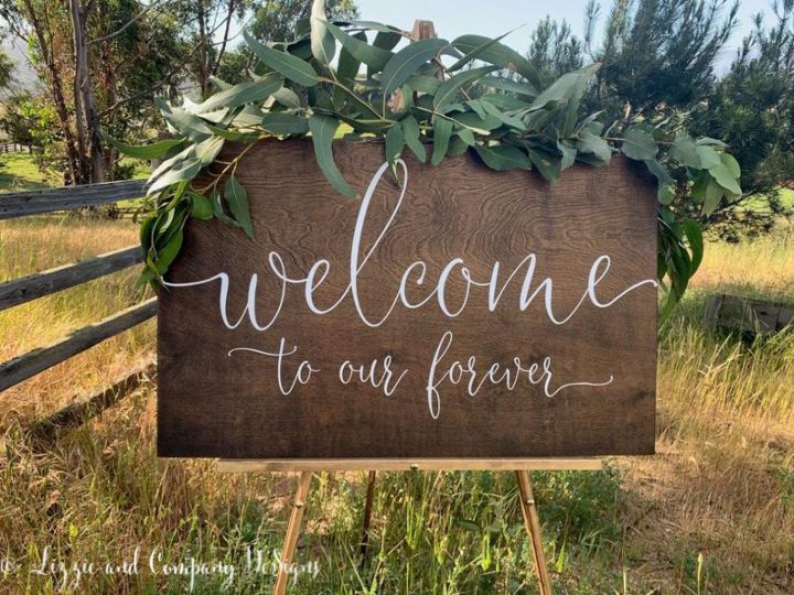 Welcome to Our Forever Sign Welcome Wedding Sign Rustic Wedding Welcome ...