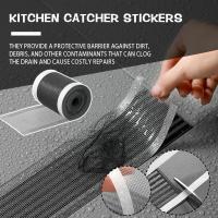 10/5 Meter Strainer Kitchen Sink Sewer Outfall Stopper Shower Floor Stickers Hair Drain Bathroom Mesh Disposable Catcher Fi R2B0 Dishracks Sink access