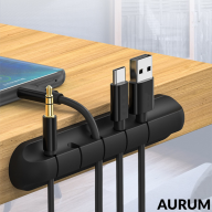 [Siêu hot AURUM][Phụ kiện giữ dây cáp sạc] Giá Silicon mini cố định dây cáp sạc cho các thiết bị điện tử trên bàn làm việc thumbnail
