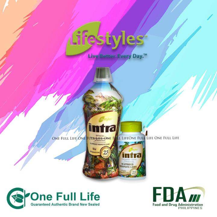 Lifestyles Intra Herbal JUICE 950ml + Intra 64 CAPSULES Lazada PH