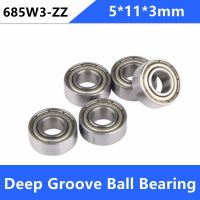 ♛ 100pcs 685ZZ W3 B3 618/5-2Z miniature deep groove ball bearing 685 685-2Z 5x11x3 mm aero model bearing 685W3-ZZ