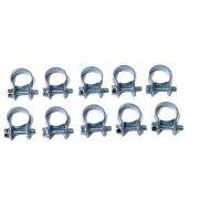 10PCS Set 7-9mm Mini Clamp Fuel Injection Hose Air Hose Clamps Assortment Kit Diesel Petrol Pipe Clips