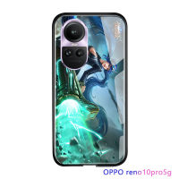 Serpens เคสสำหรับ OPPO Reno10 Pro 5G,เคสเกมแฟชั่นเคสมือถือเกมมือถือตำนานมือถือสำหรับเด็กผู้ชายกระจกนิรภัยมันวาวฝาหลัง