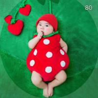 พร้อมส่ง!! ชุดแฟนซีเด็ก ชุดสตอเบอรี่ 080 (Strawberry) Baby Fancy By Tritonshop