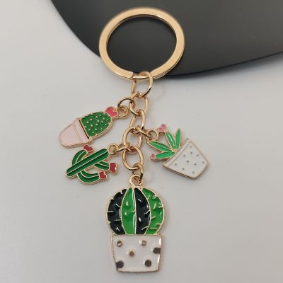 【CW】 Keychain Cactus Chains Desert Gifts Men Accessorie Jewelry