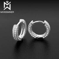 1.1มิลลิเมตรคลาสสิก Moissanite ต่างหูสำหรับผู้หญิงจริงเพชร S925เงินหูกระดุมผู้ชายเครื่องประดับระดับไฮเอนด์ผ่านทดสอบจัดส่งฟรี