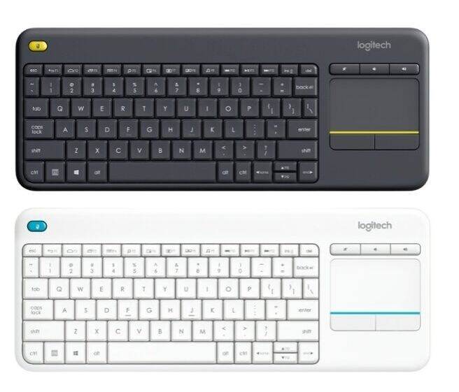 ส่งด่วนใน1ชม-ทักแชท-logitech-wireless-touch-keyboard-k400-plus-english-keyboard