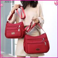 XUESHE ความจุมาก กระเป๋าแมสเซนเจอร์ ไนลอนทำจากไนลอน สีทึบทึบ กระเป๋า Crossbody ลำลองแบบสบายๆ กระเป๋าสะพายไหล่แบบสั้น ผู้หญิงผู้หญิงผู้หญิง