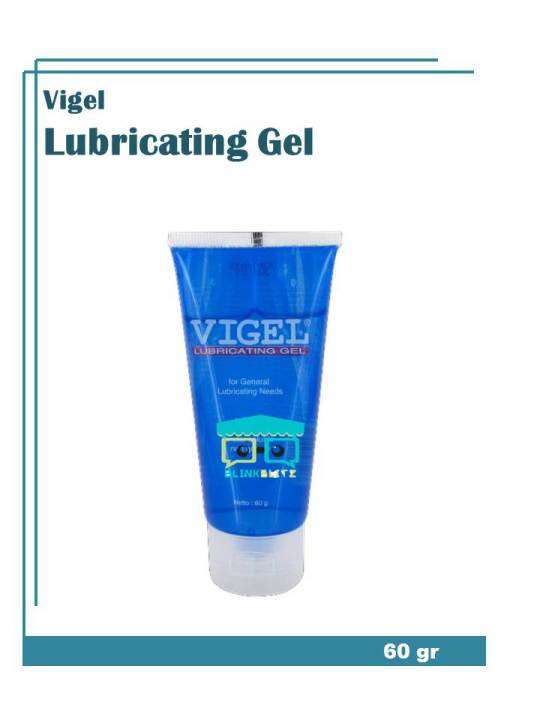 Vigel Lubricating Gel 60 gr Pelumas Pria Lubricant Tidak Berbau Konimex