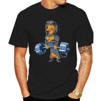 Deadlift Gym T Shirts Graphic Dachshund Dog Weightlifting Streetwear Birthday Gifts Tshirt For