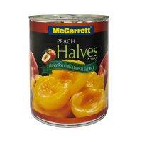 McGarett Peach Halves in Syrup 820 g.พีชในน้ำเชื่อม แม็คกาเร็ต 820 กรัม (05-8007)