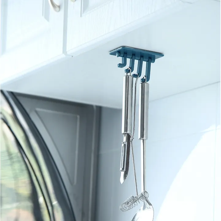 multifunctional-bathroom-hook-without-perforation-traceless-hanger-rotating-hook-powerful-4-branch-rotating-hook-kitchen-storage