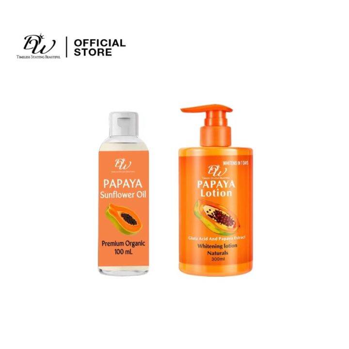DW Sunflower Oil 100ml Moisturizing Whitening Lotion 300ml Lazada PH